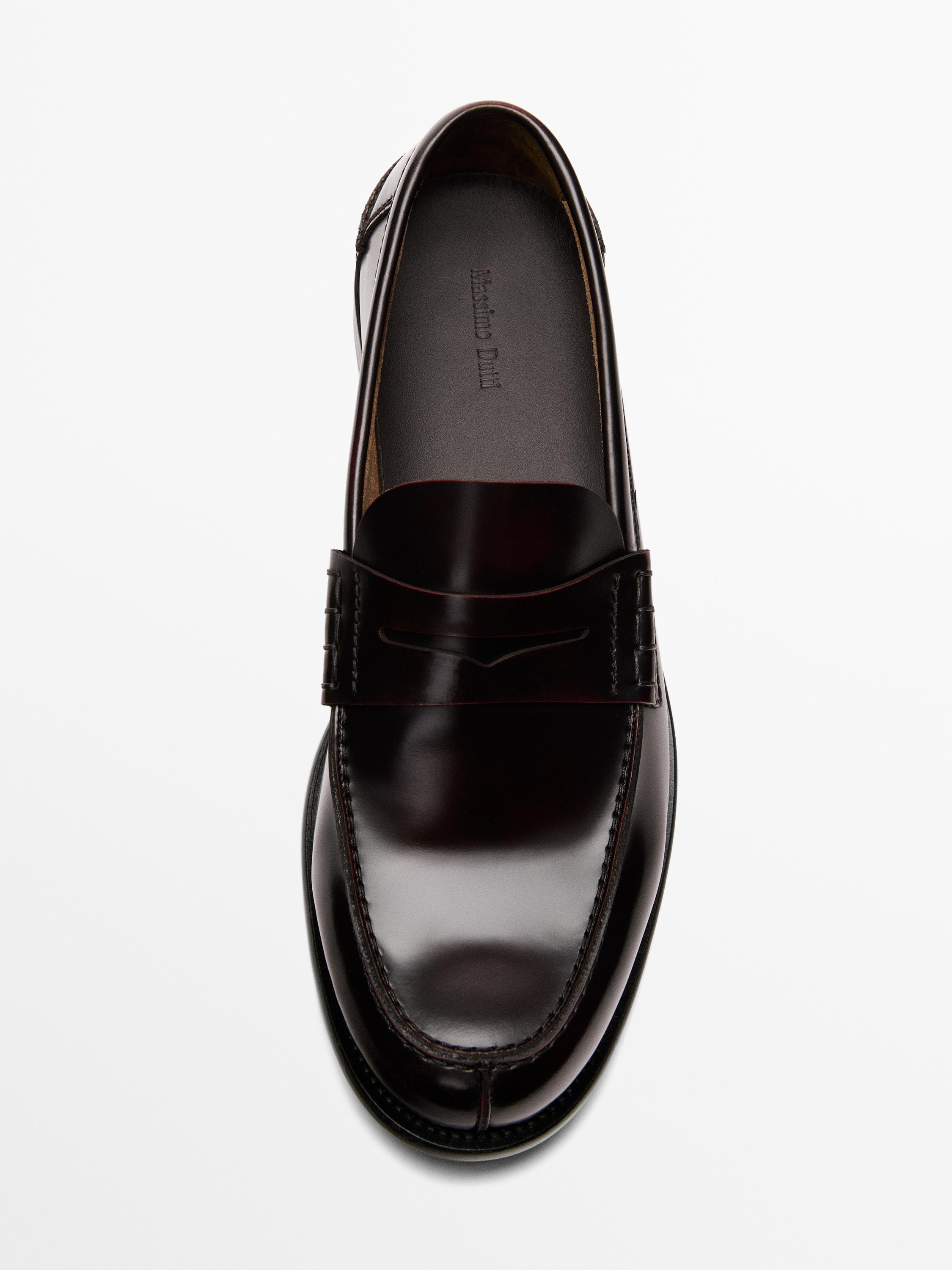 Mocassins cuir patte décorative